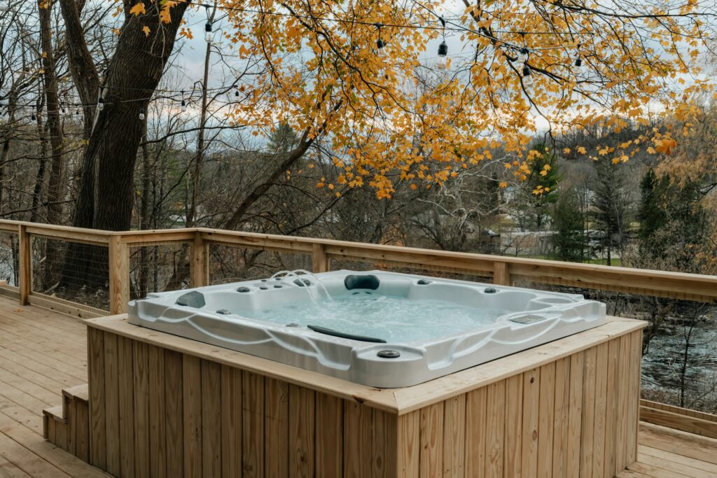 backyard hot tubs